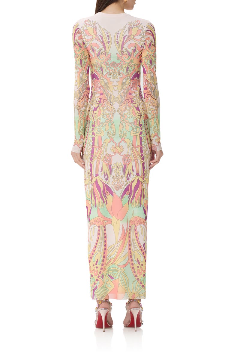 Didi Print Long Sleeve Maxi Dress, Alternate, color, VINTAGE SWIRL
