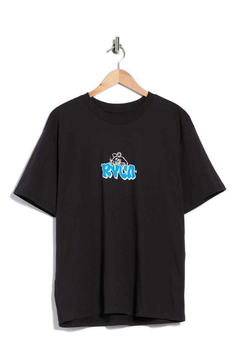 Ratnest Cotton Graphic T-Shirt, Main, color, BLACK
