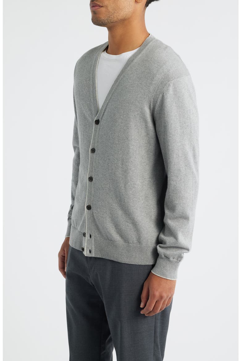 Charleston Cotton & Cashmere Cardigan, Alternate, color, GREY