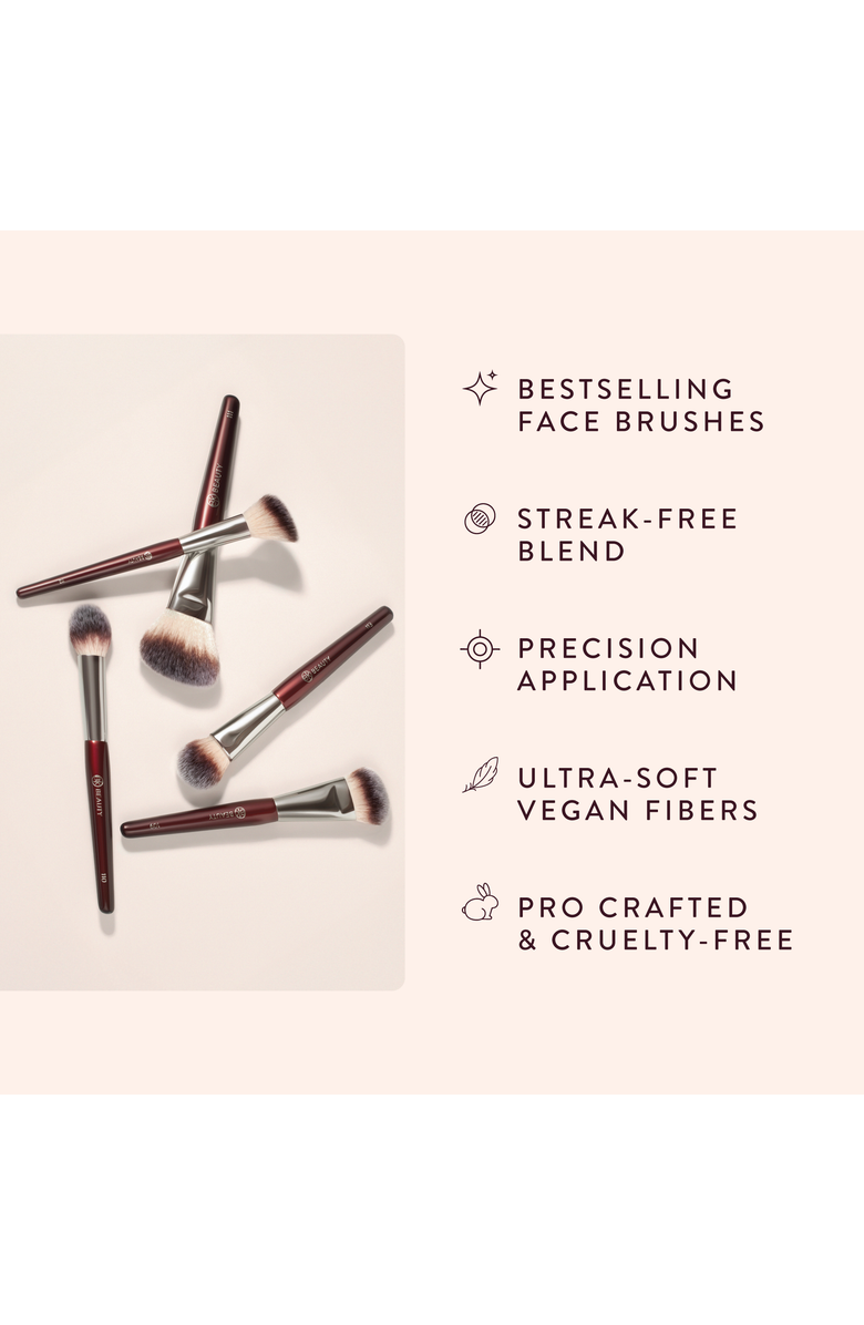 BK Beauty Core Line Extension Face Brush Set, Alternate, color, Burgundy