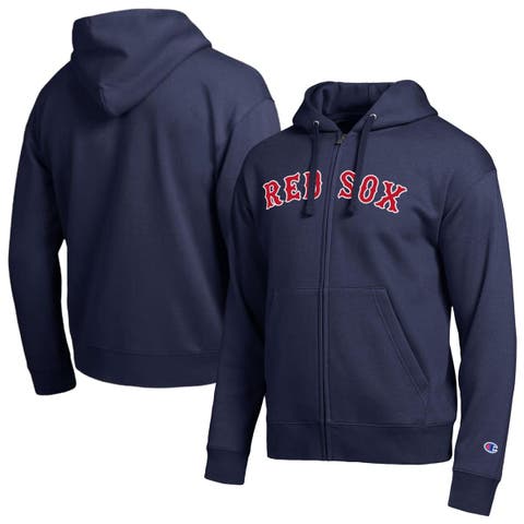 Men's Champion Boston Red Sox Navy All-Star Wordmark Full-Zip Hoodie
