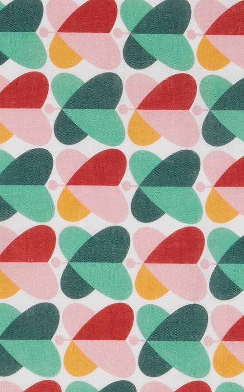 La Doublej Large Napkins Set Of 6 (45x45) Farfalle Multicolor In Farfalle Multicolor