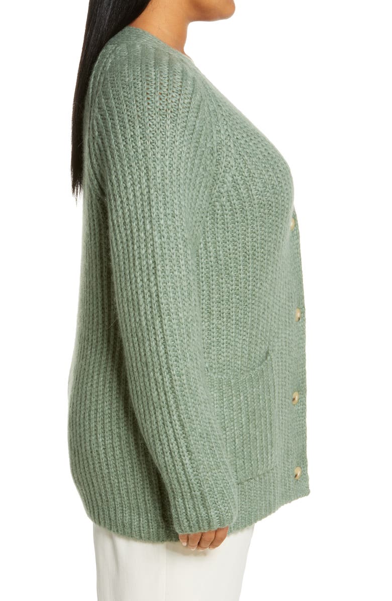 Vince Women's Rib Alpaca & Wool Cardigan, Alternate, color, 