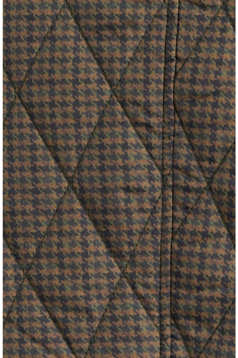 Houndstooth Quilted Barn Jacket, Alternate, color, FOREST BLACK MINI CHECK