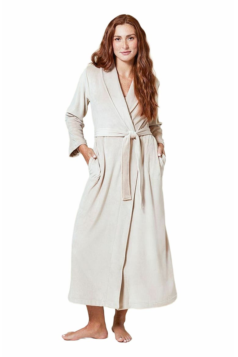 Serenity Wrap Robe, Alternate, color, Coco