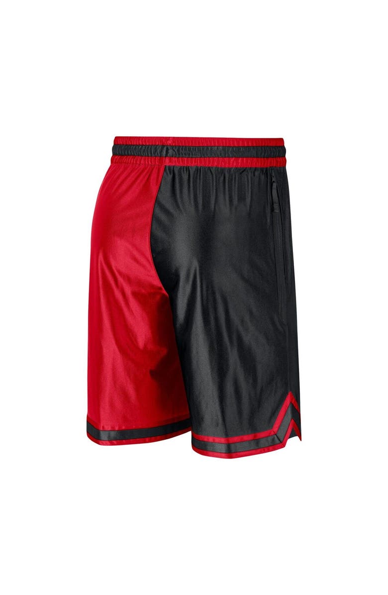 Nike Men's Nike Red/Black Chicago Bulls Courtside Versus Force Split DNA Performance Shorts, Alternate, color, Red