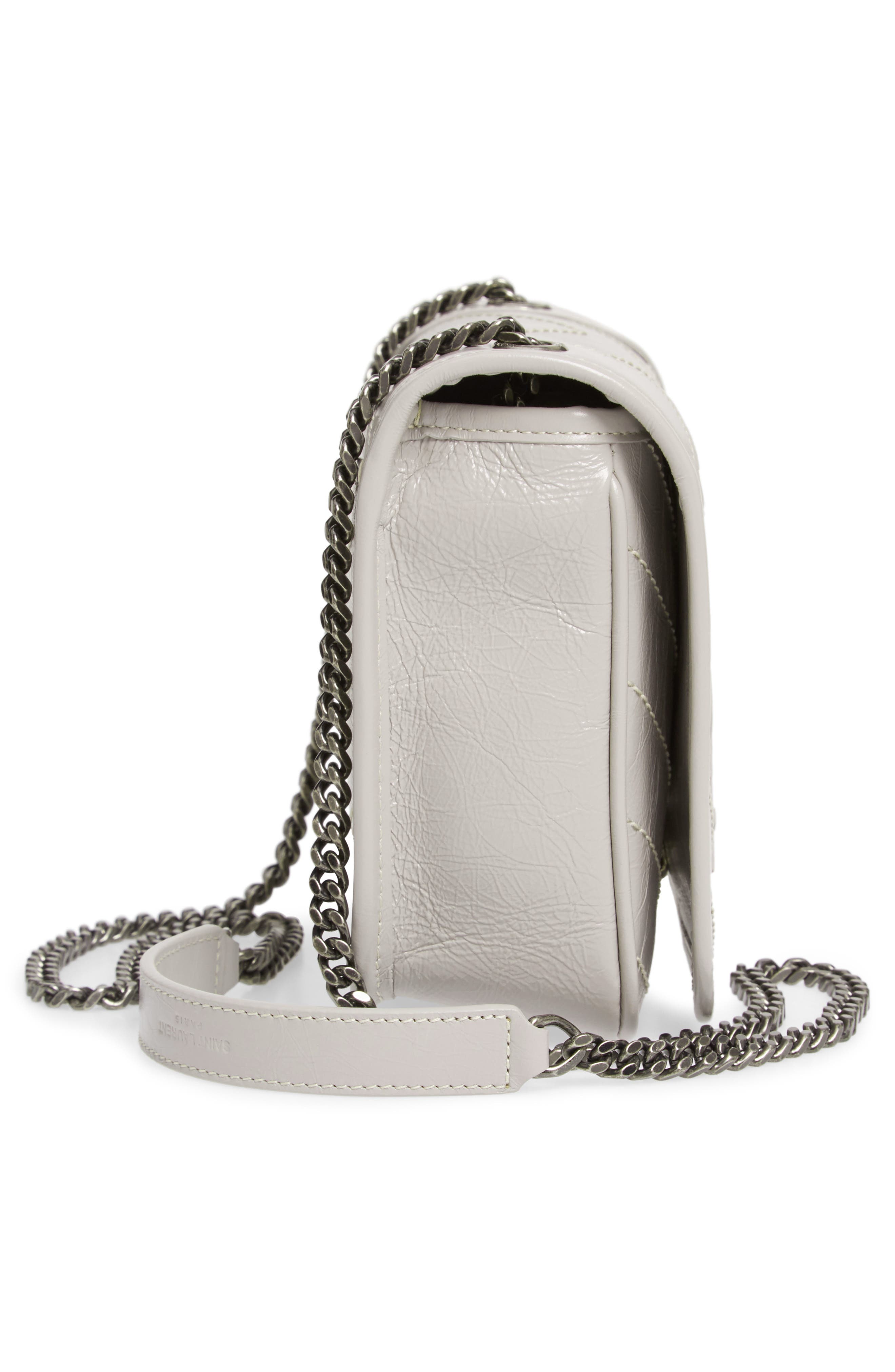 Saint Laurent Niki Leather Crossbody Bag, Alternate, color, 
