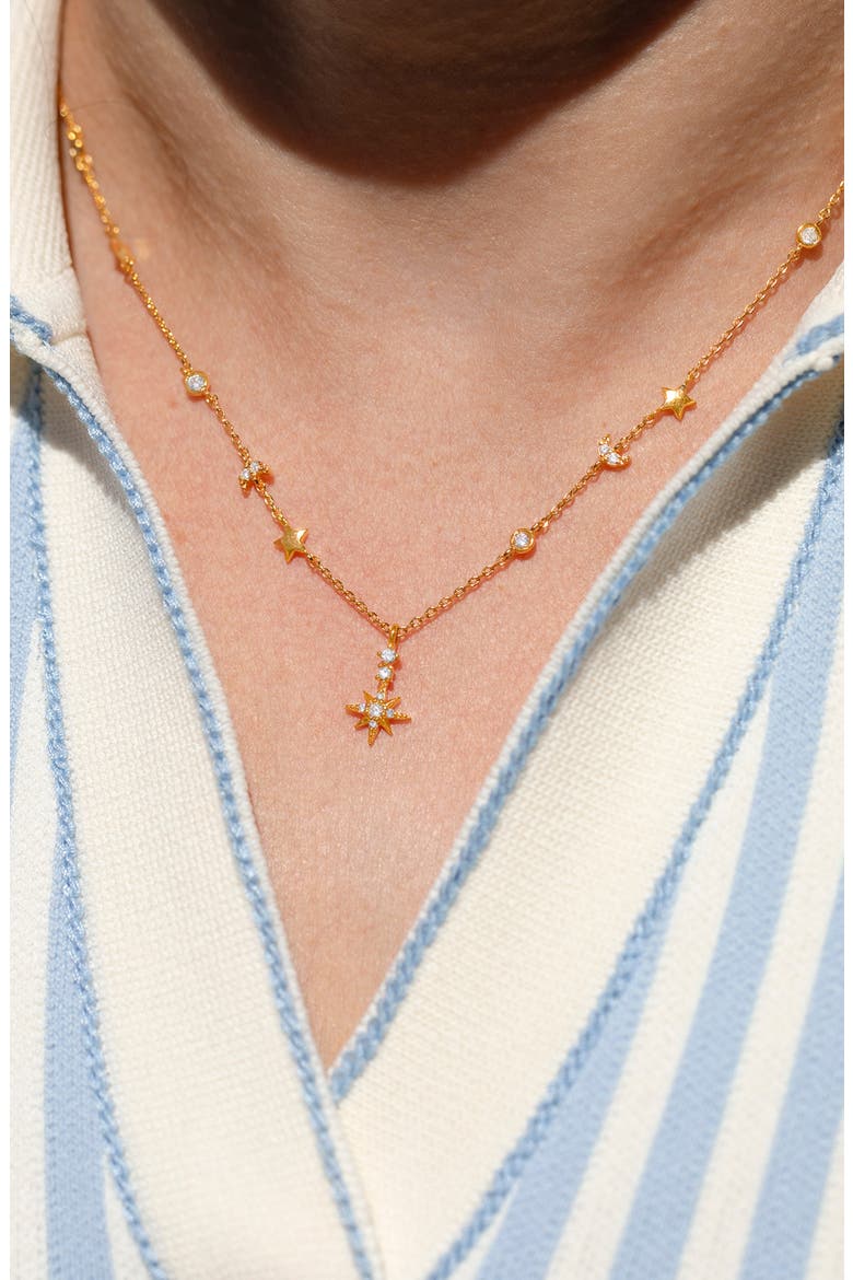 Starbeam Necklace, Alternate, color, GOLD