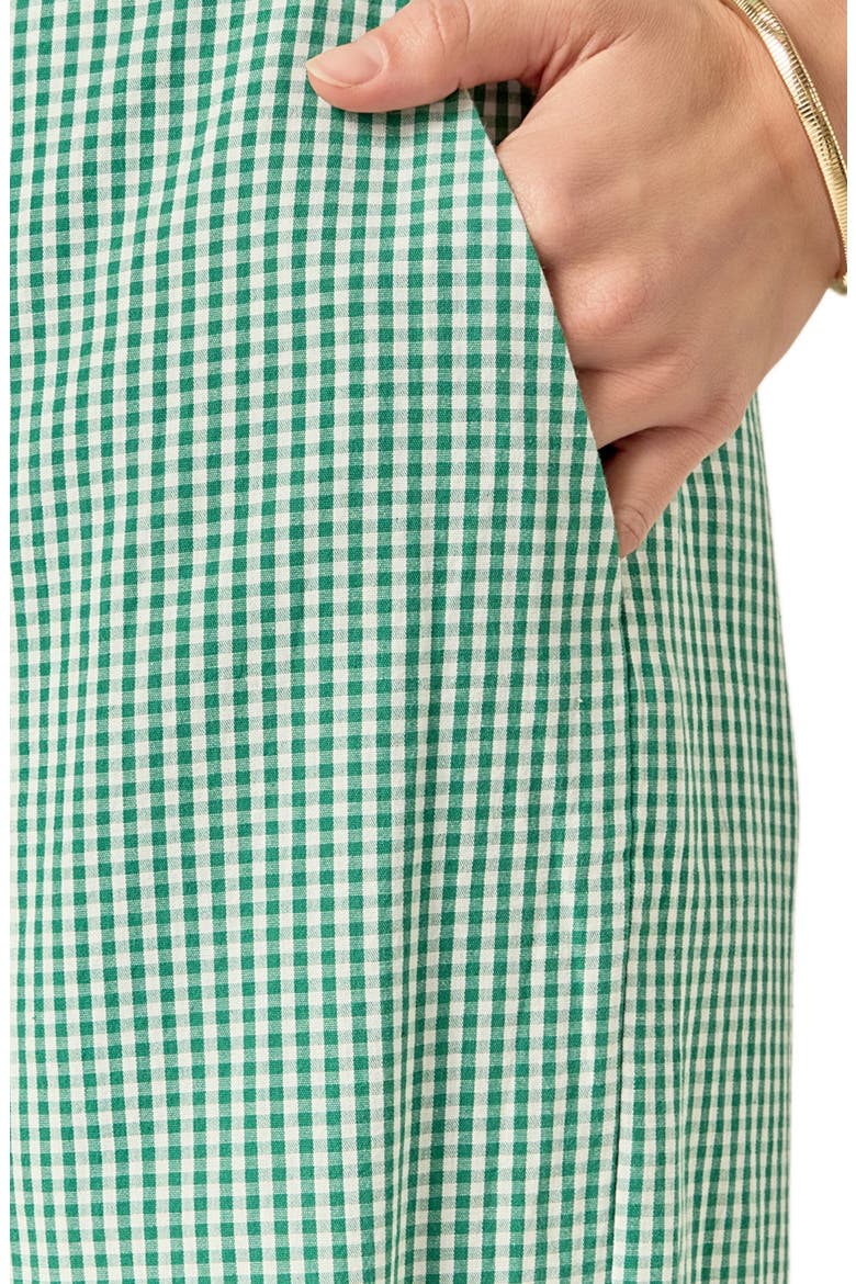 Check Wide Leg Pants, Alternate, color, KELLY GREEN