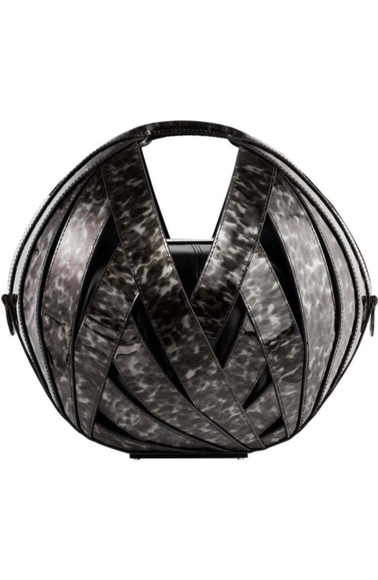 PERRIN PARIS Le Panier Handbag, Main, color, Ecaille Black