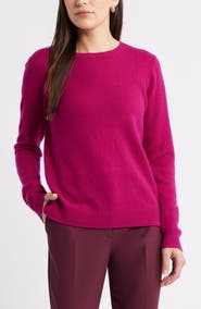Caslon® Cashmere Crewneck Sweater
