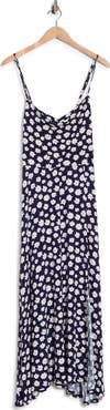 Loveappella Floral Cowl Neck Midi Slipdress