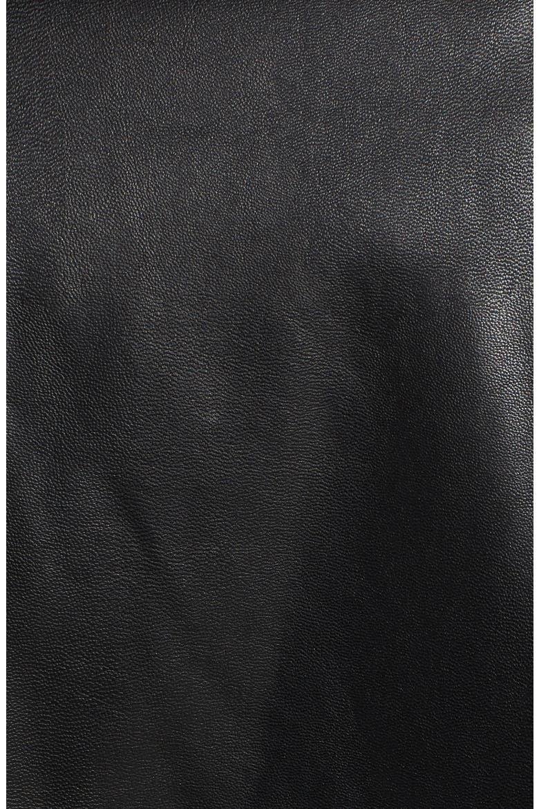 Leanne Faux Leather Jacket, Alternate, color, BLACK