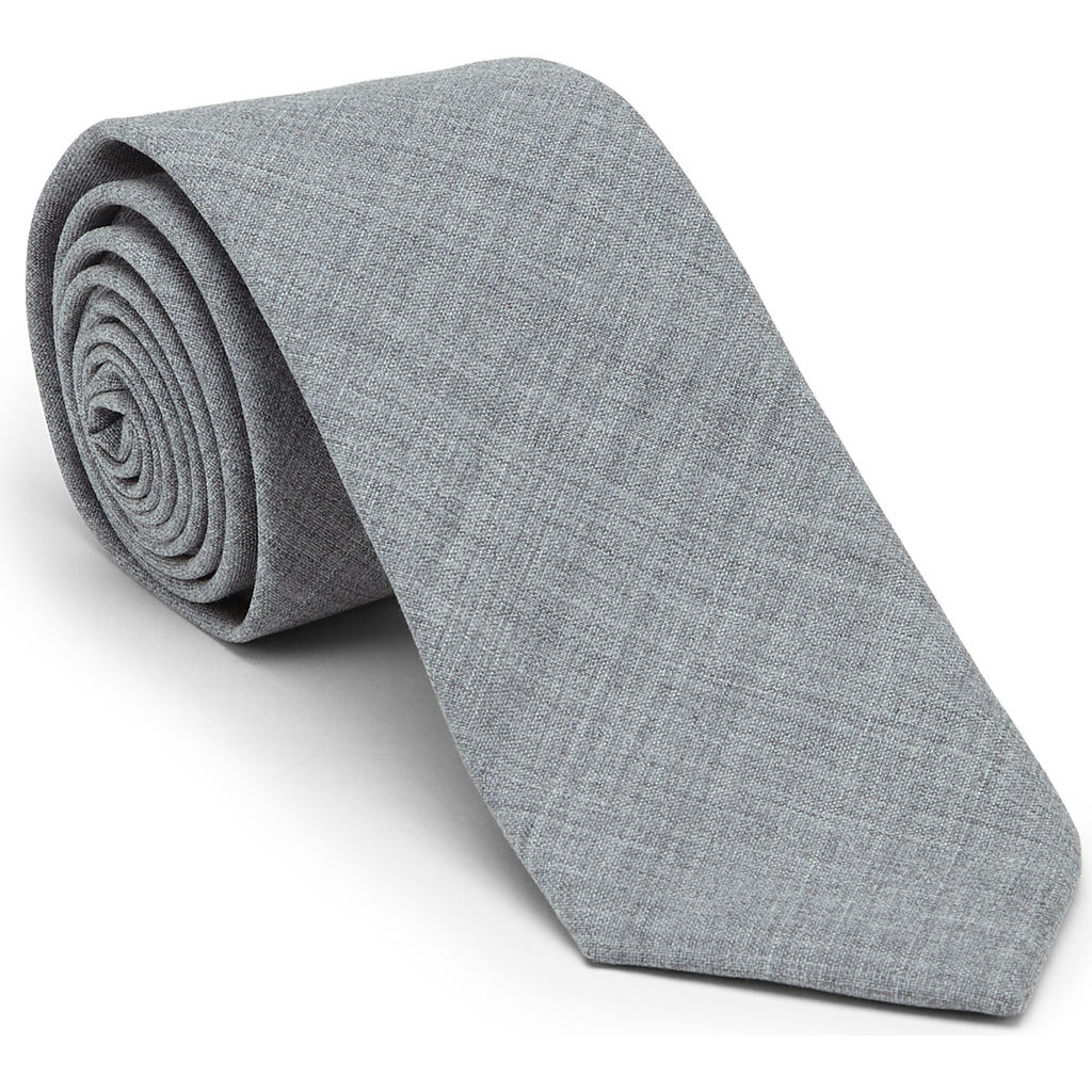 Brunello Cucinelli Virgin Wool Tie In Gray