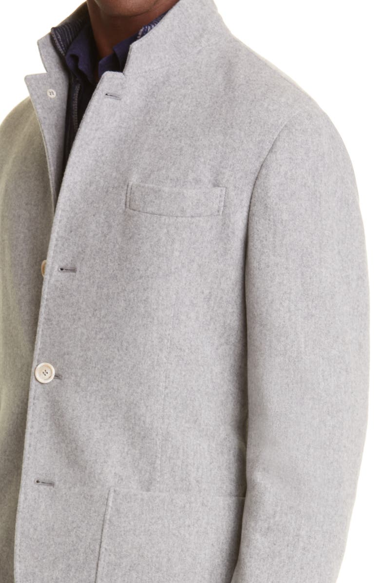 Brunello Cucinelli Patch Pocket Cashmere Jacket, Alternate, color, C2148-Pearl Grey