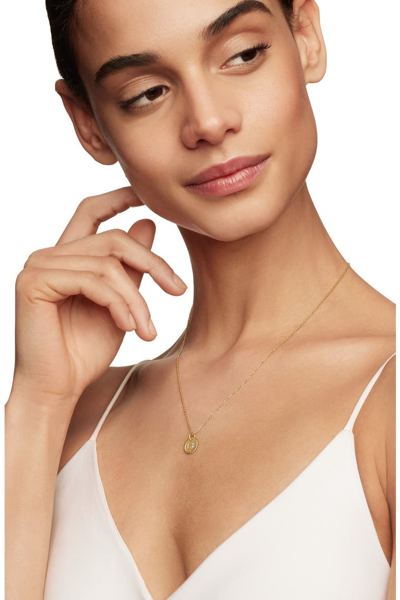 Cable Collectibles Diamond Initial Pendant Necklace, Alternate, color, H