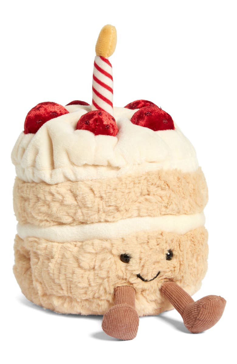 Jellycat Amusable Birthday Cake Plush Toy, Main, color, 