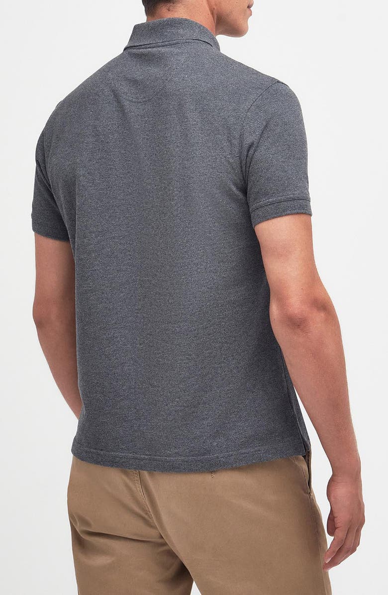 Barbour Regular Fit Tartan Piqué Polo, Alternate, color, Slate Marl