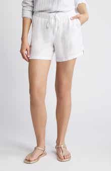 Caslon® Linen Drawstring Shorts