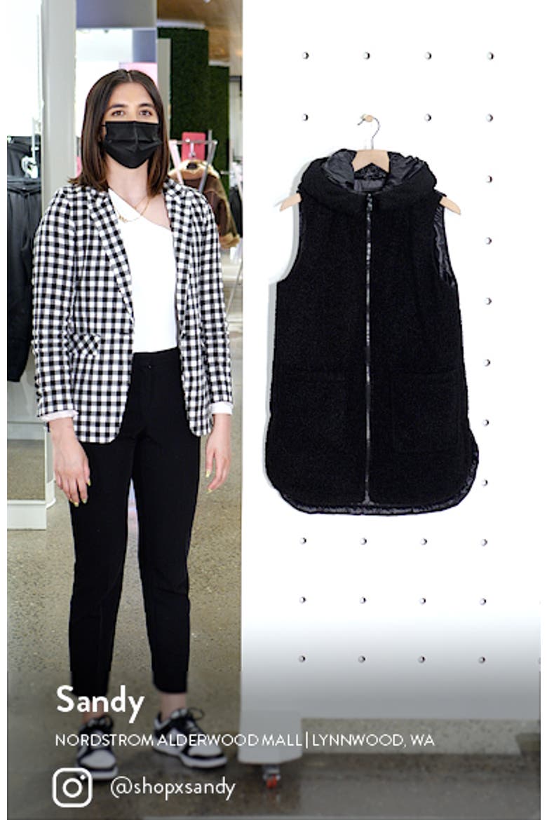 Hooded Faux Fur Teddy Vest video