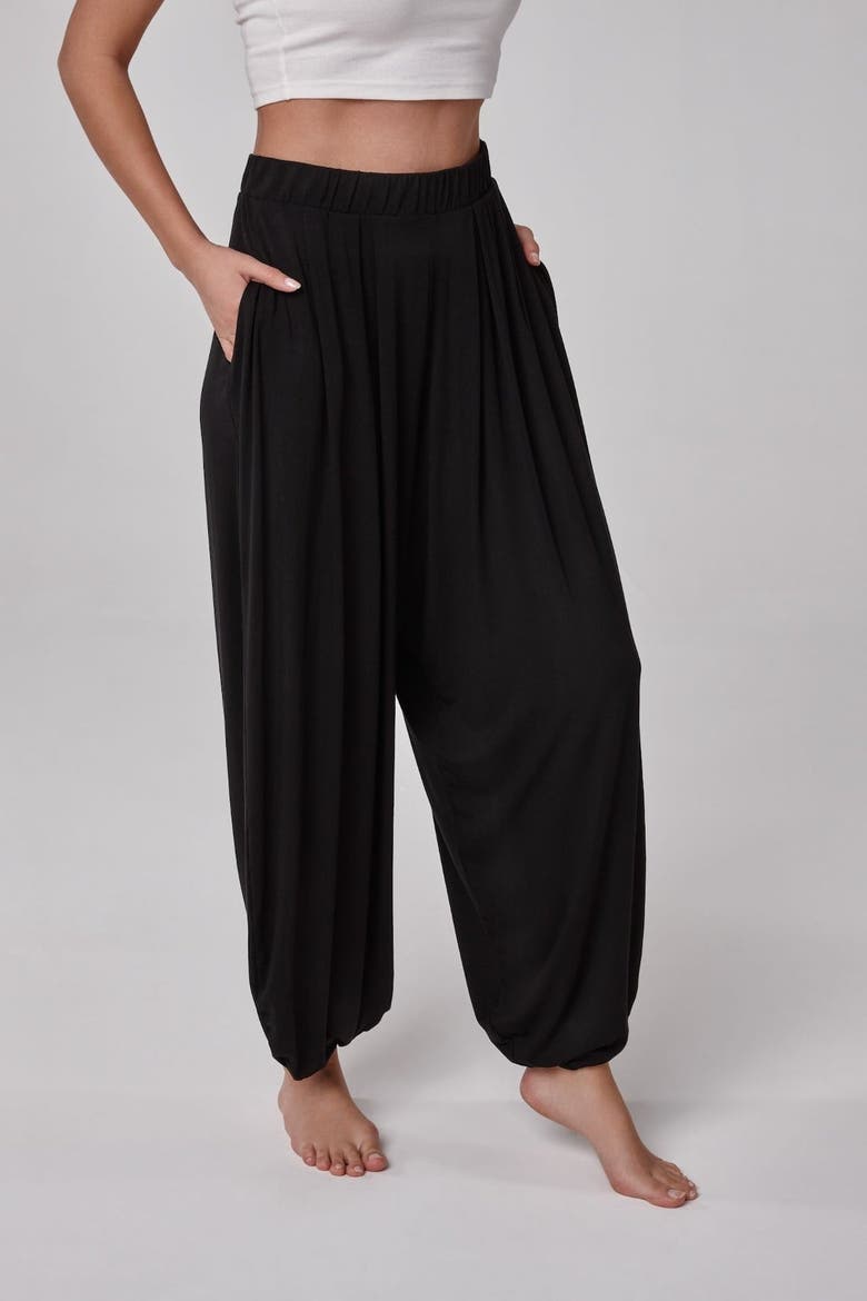 Seralya Lightweight Modal Lounge Pants, Main, color, Black