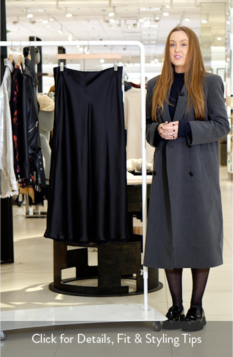 Jeannie Satin Maxi Skirt, sales video thumbnail