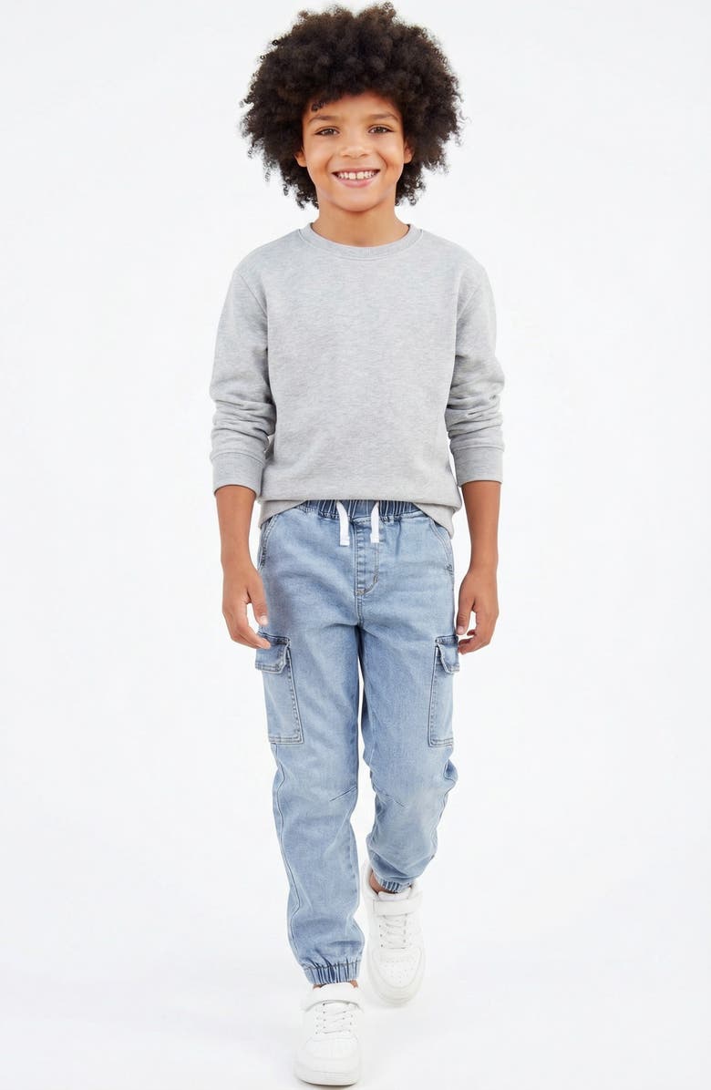 Joe's Jeans Kids' Legend Drawstring Cargo Jeans, Alternate, color, Light Wash