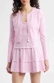 LoveShackFancy Nadiya Pointelle Cardigan