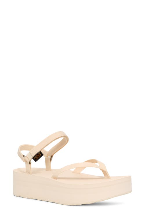 Teva Slim Flatform Sandal In Coconut