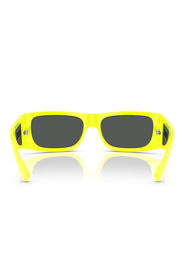 57mm Pillow Sunglasses, Alternate, color, YELLOW