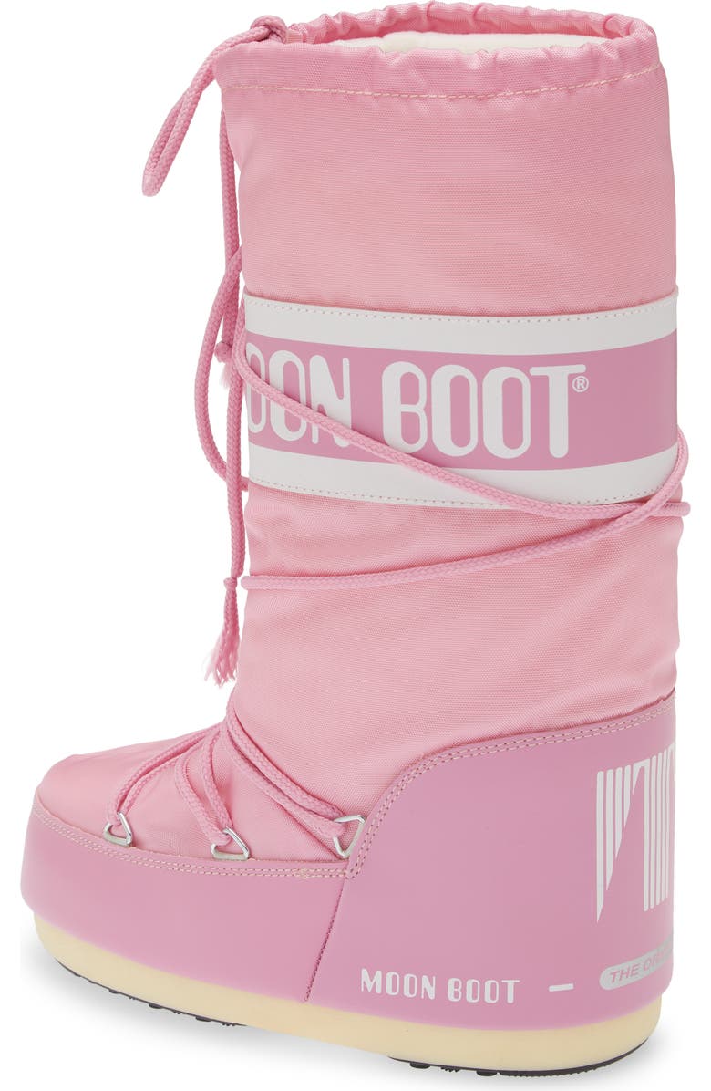 Moon Boot<sup>®</sup> Kids' Icon Water Repellent Moon Boot<sup>®</sup>, Alternate, color, Pink