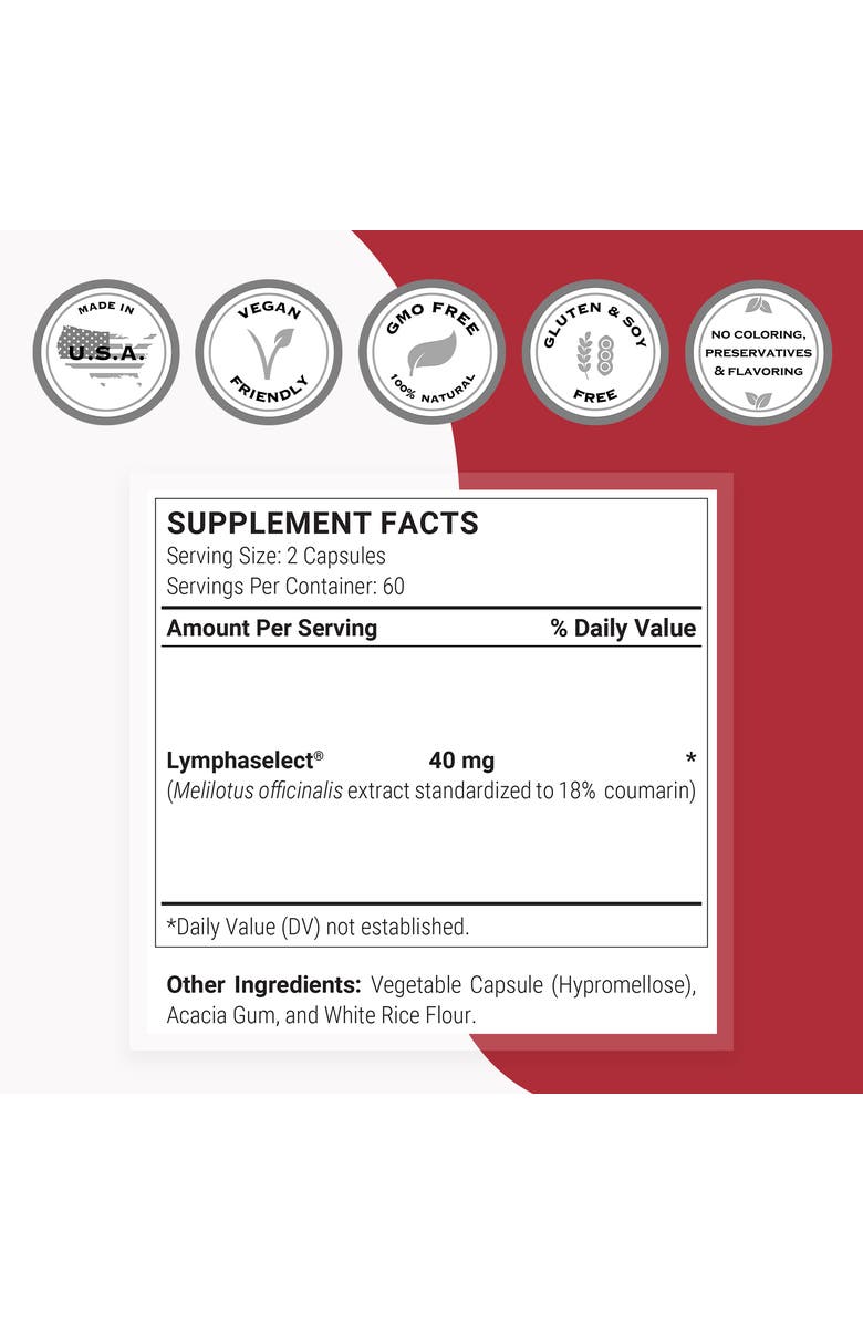 SuperSmart Lymphatonic 40mg per Day, Alternate, color, NO COLOR