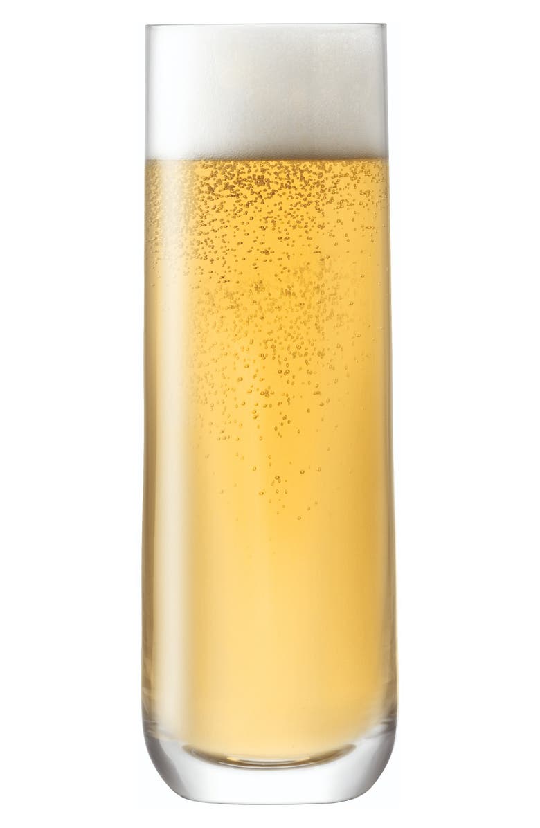 LSA Borough Set of 4 Highball Glasses, Alternate, color, Clear