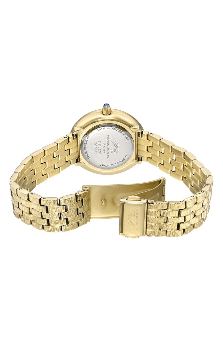 PORSAMO BLEU Women's Charlize Opal and Topaz Bracelet Watch, 32mm, Alternate, color, Gold