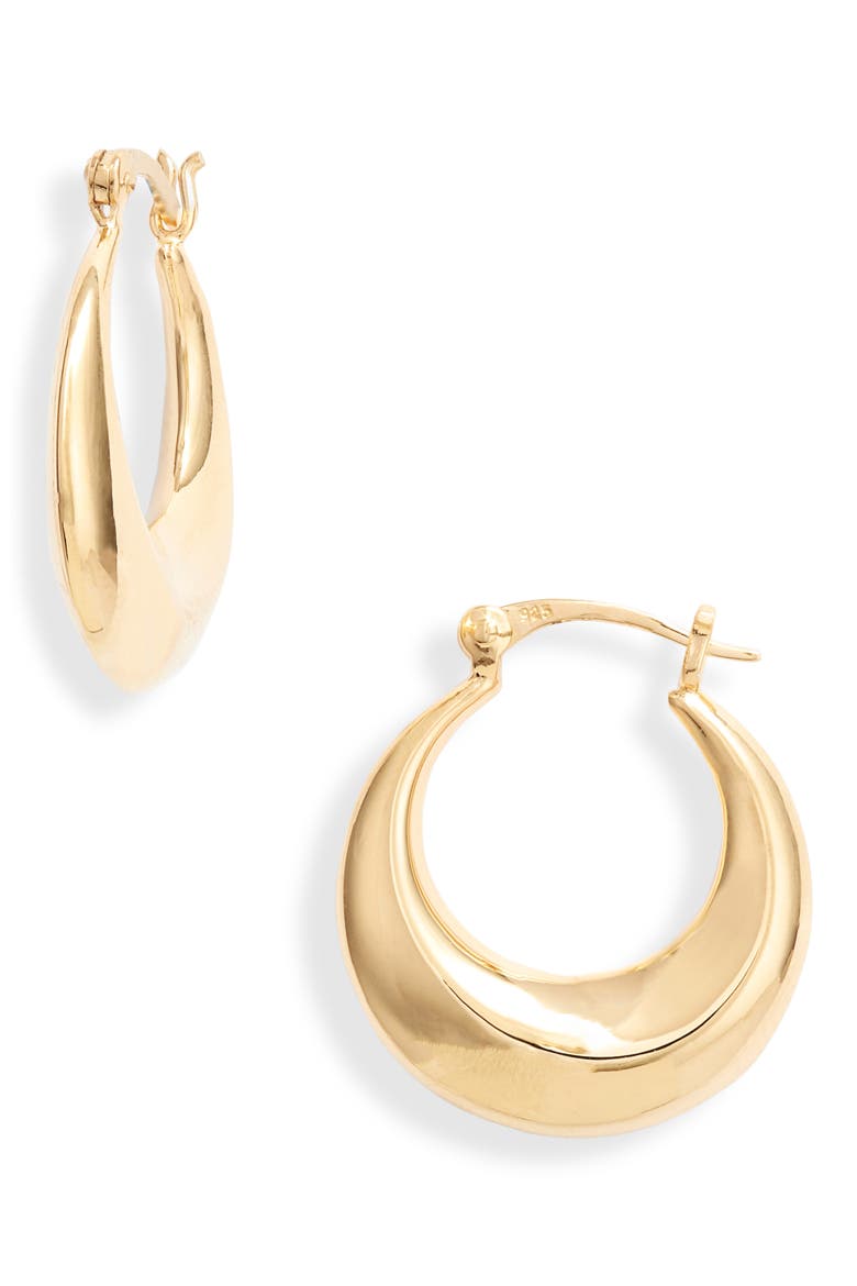 Argento Vivo Hoop Earrings, Main, color, GOLD