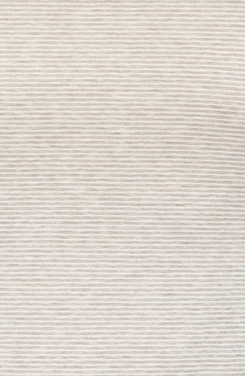 Hanro Sporty Stripe Cotton V-Neck T-Shirt, Alternate, color, 