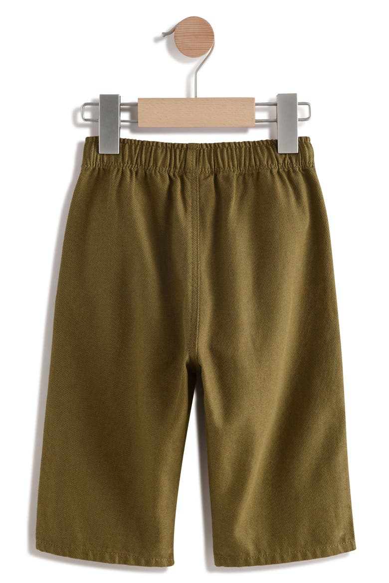Kids' Geometric Cotton Twill Graphic Pants, Alternate, color, GREEN