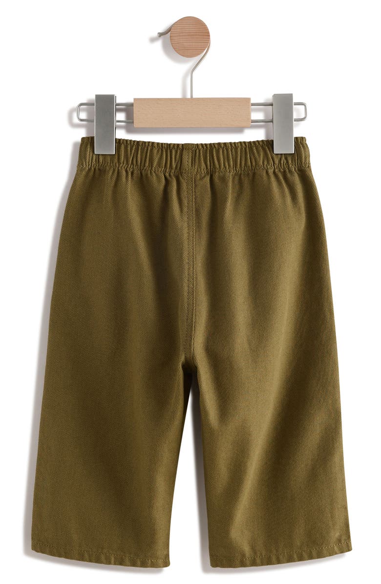 NEXT Kids' Geometric Cotton Twill Graphic Pants, Alternate, color, Green