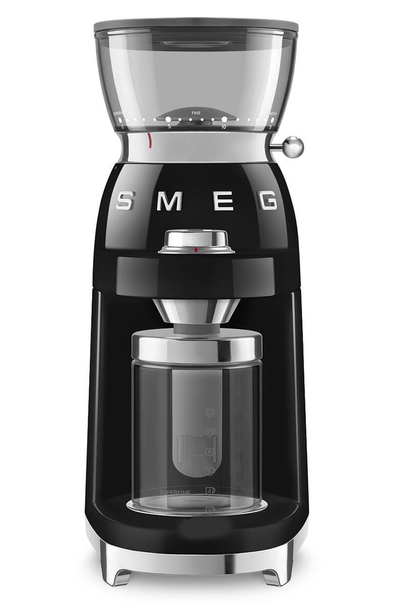 smeg '50s Retro Style Espresso Grinder, Main, color, Black