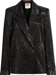 FARM Rio Leopard Jacquard Blazer