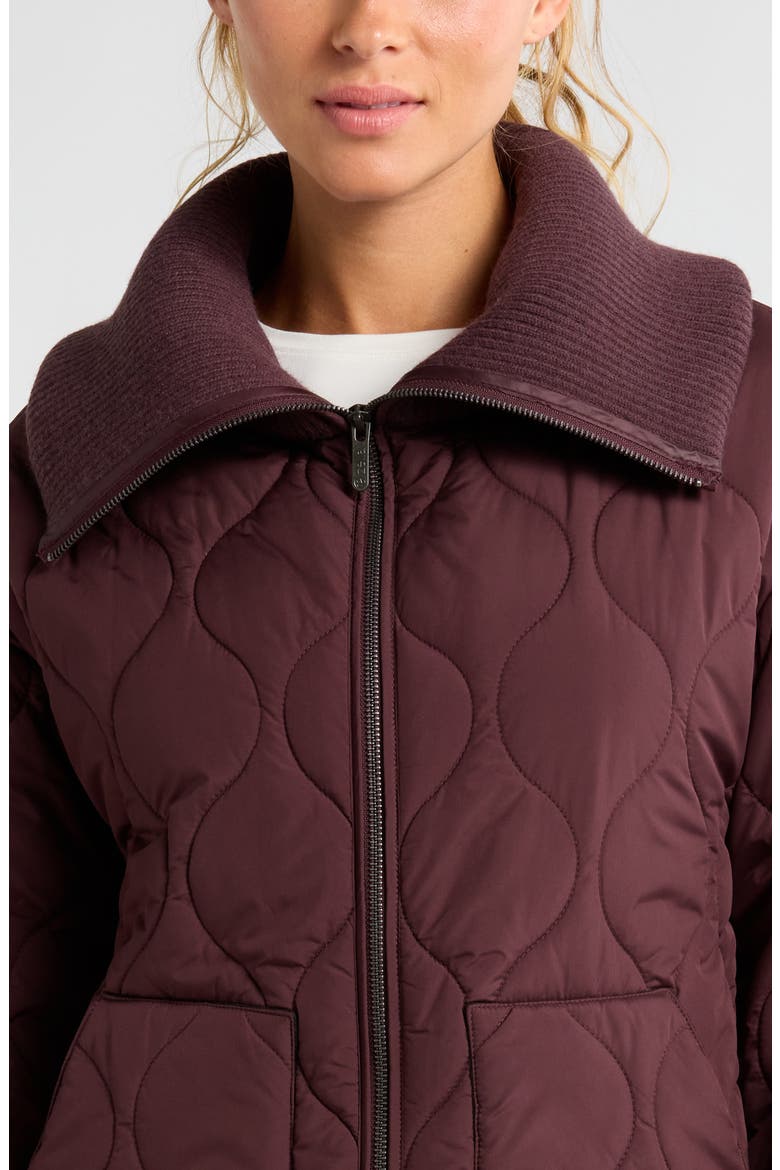 Onion Quilted Jacket, Alternate, color, BURGUNDY FUDGE