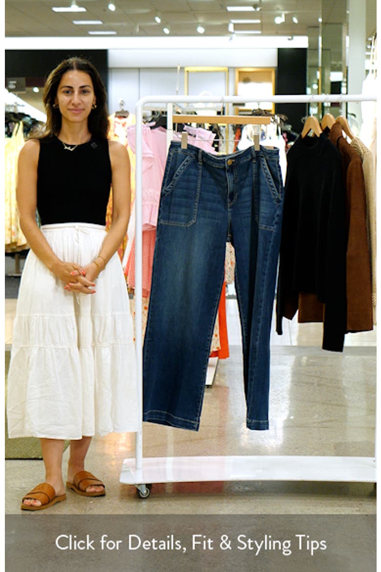 Meg Utility Pocket High Waist Wide Leg Jeans video