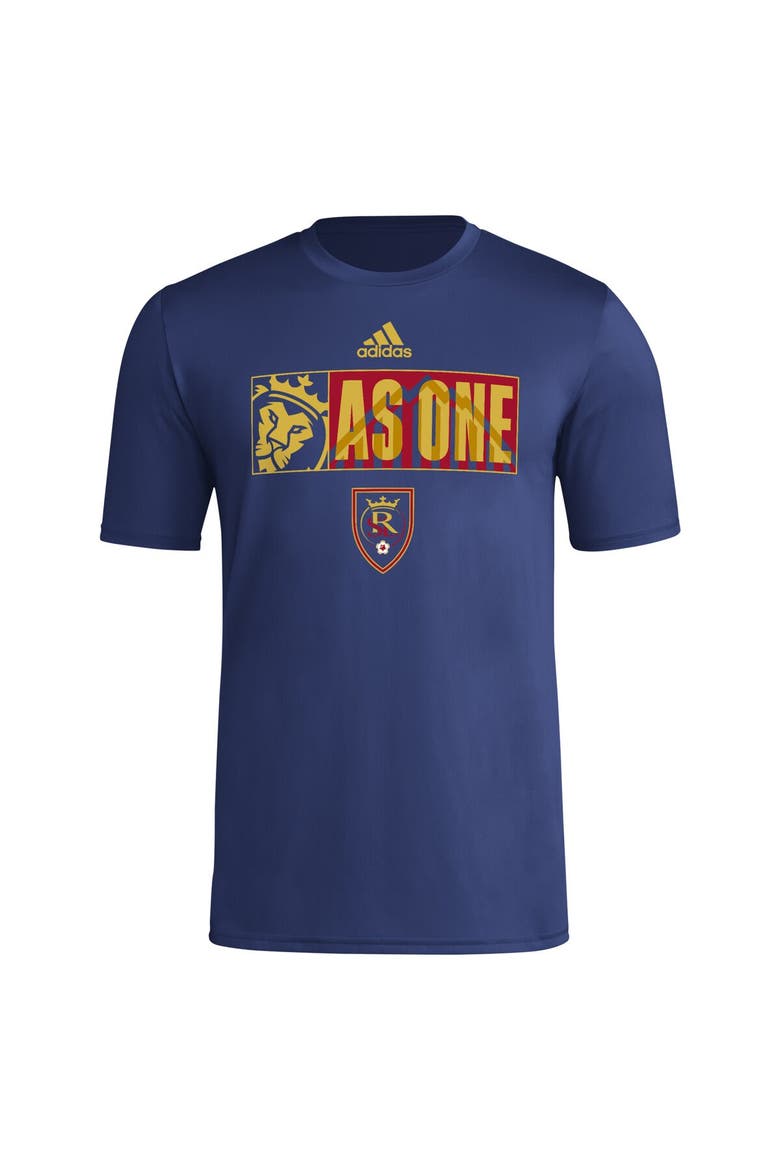 Men's adidas Navy Real Salt Lake 2024 Jersey Hook AEROREADY T-Shirt, Alternate, color, Navy