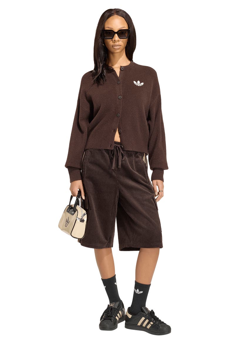 Essential Cardigan, Alternate, color, AURORA COFFEE