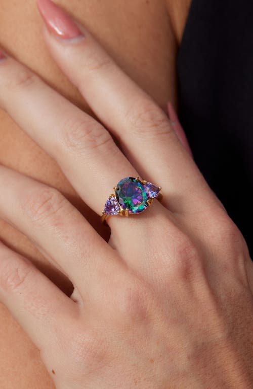 Savvy Cie Jewels Cubic Zirconia Ring In Multi