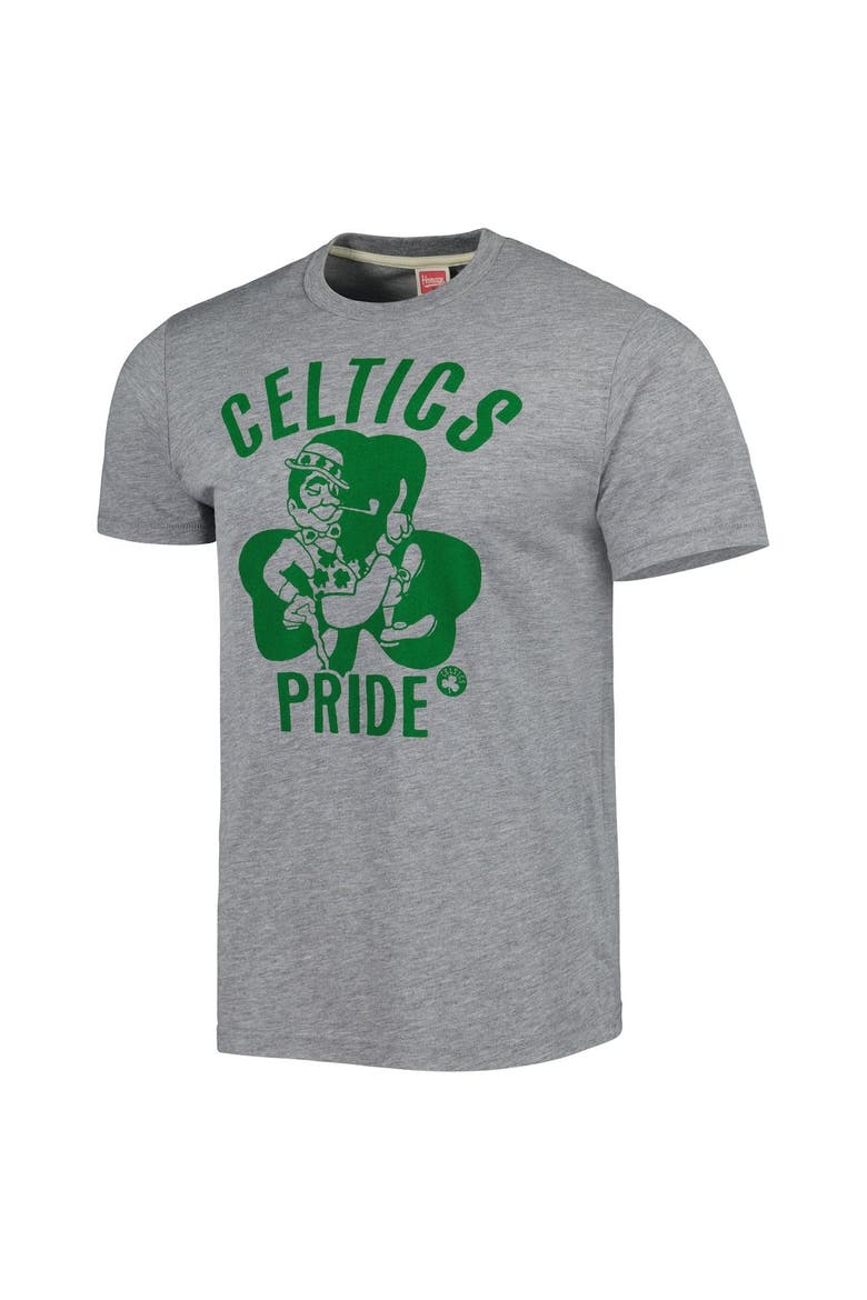 Unisex Homage Heather Gray Boston Celtics Hometown Hyper Local Tri-Blend T-Shirt, Alternate, color, Heather Gray
