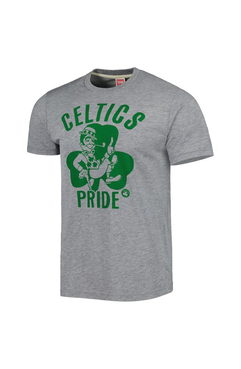 Homage Unisex Homage Heather Gray Boston Celtics Hometown Hyper Local Tri-Blend T-Shirt, Alternate, color, Heather Gray