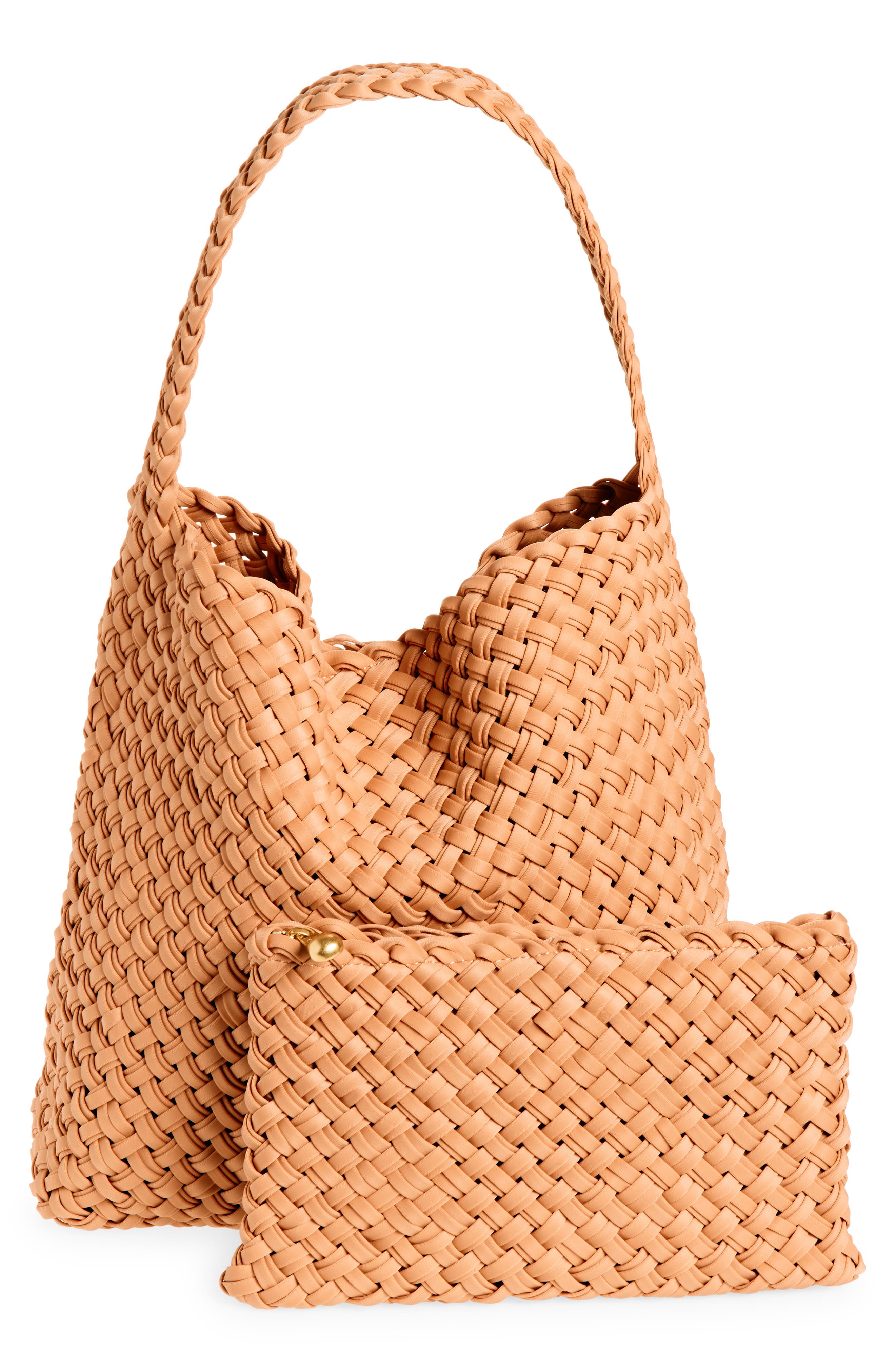 NAGHEDI Medium Nomad Double Weave Hobo Bag, Alternate, color, Etna