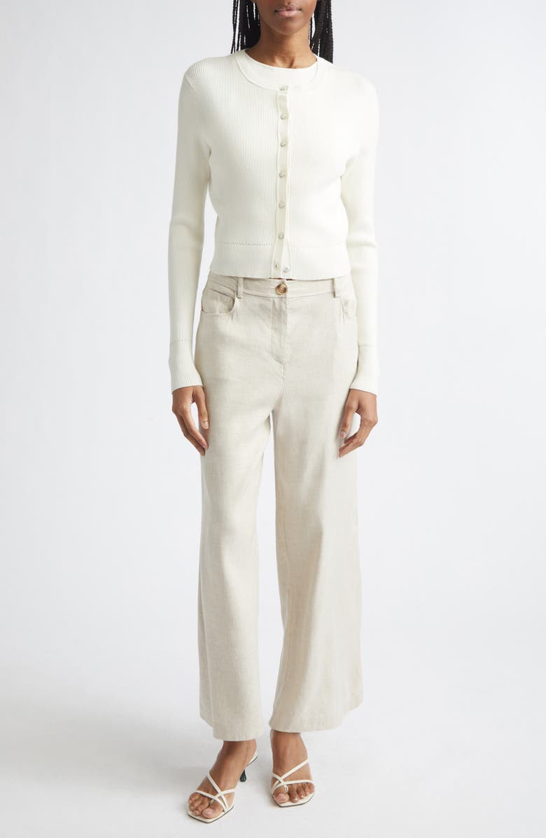 Toccin Blaire Linen Blend Wide Leg Pants, Main, color,