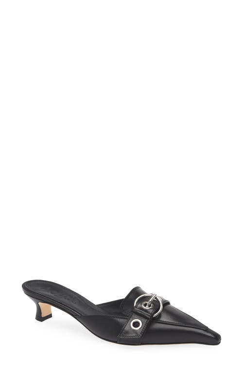 Shop Aeyde Danielle Grosgrain Pointed Toe Mule In Black